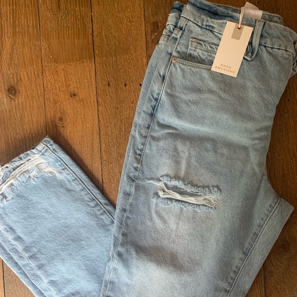 NWT $169 Good American Good Boy Jeans - Picture 1 of 8